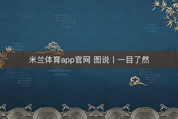米兰体育app官网 图说丨一目了然